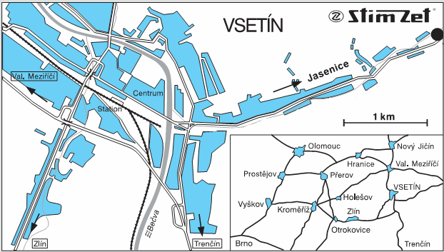 mapa vsetín jasenická  stimzet